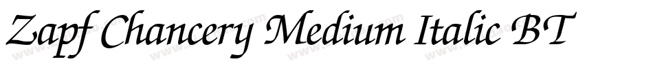 Zapf Chancery Medium Italic BT字体转换